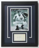 Yogi Berra Signed Yankees Custom Framed Index Card Display (JSA) at PristineAuction.com