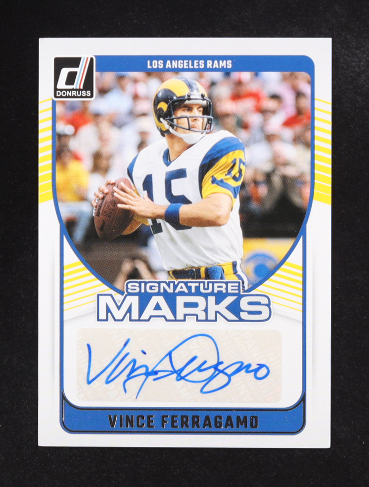 Vince Ferragamo 2024 Panini Donruss Signature Marks Auto #SMA-VFE at PristineAuction.com Vince Ferragamo 2024 Panini Donruss Signature Marks Auto #SMA-VFE at PristineAuction.com