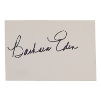 Barbara Eden Signed 4x6 Cut (ACOA) at PristineAuction.com