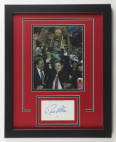 Rick Pitino Signed Louisville Cardinals Custom Framed Index Card Display Inscribed "Go Cats!" (JSA) at PristineAuction.com