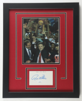 Rick Pitino Signed Louisville Cardinals Custom Framed Index Card Display Inscribed "Go Cats!" (JSA) at PristineAuction.com