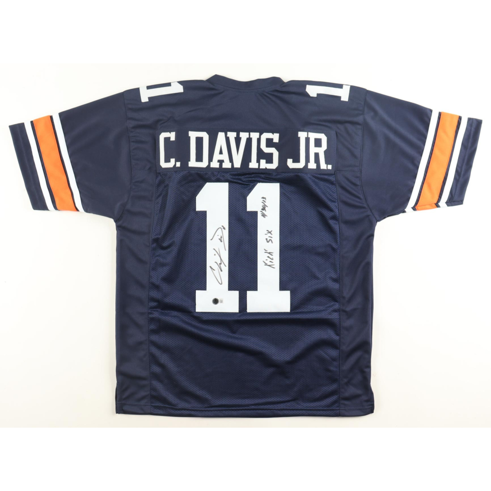Chris Davis Jr. Signed Jersey Inscribed "Kick Six" & "11/30/13" (Beckett) at PristineAuction.com