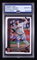 Garrett Crochet Signed 2025 Topps #419 (PSA Authentic | Auto 10) at PristineAuction.com