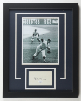 Don Larsen Signed Yankees Custom Framed Index Card Display (JSA) at PristineAuction.com