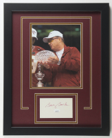 Bobby Bowden Signed FSU Seminoles Custom Framed Index Card Display (JSA) at PristineAuction.com