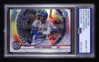 Ronny Mauricio Signed 2020 Bowman Chrome Scouts Top 100 #BTP67 RC (PSA Authentic | Auto 10) at PristineAuction.com