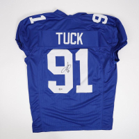 Justin Tuck Signed Jersey (Beckett) at PristineAuction.com