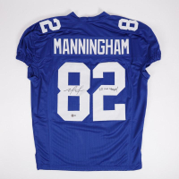 Mario Manningham Signed Jersey Inscribed "SB XLVI Champs!" (Beckett) at PristineAuction.com