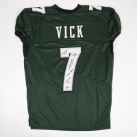Michael Vick Signed Jersey Inscribed "Madden Goat", "Speed Kills", "Human Joystick" & "2001 #1 Pick" (Beckett) at PristineAuction.com