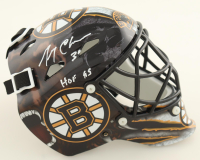 Gerry Cheevers Signed Bruins Mini Goalie Mask Inscribed "HOF 85" (Schwartz) at PristineAuction.com