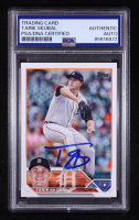 Tarik Skubal Signed 2023 Topps #74 (PSA Authentic) at PristineAuction.com