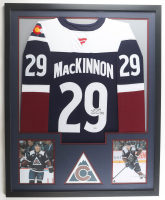 Nathan MacKinnon Signed Avalanche Custom Framed Jersey Display (Fanatics) at PristineAuction.com