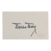 Doris Day Signed 3x5 Cut (ACOA) at PristineAuction.com