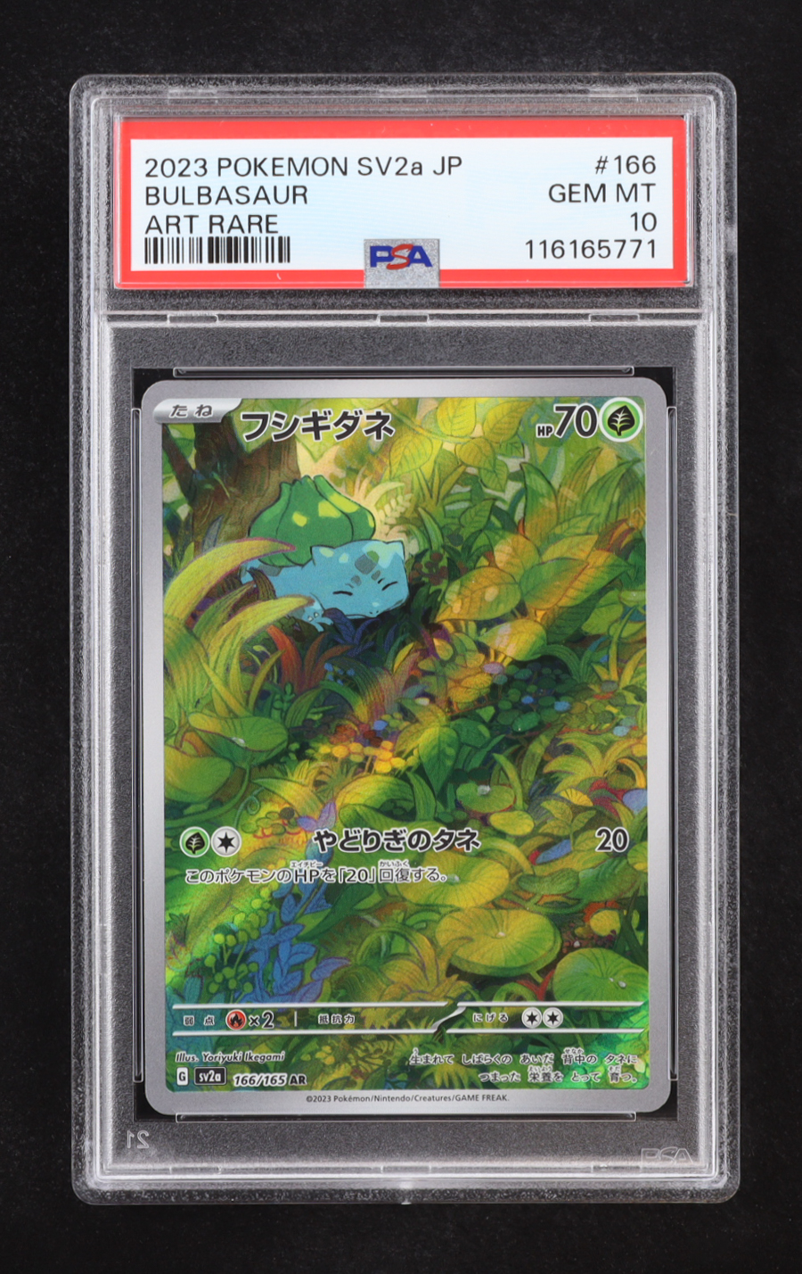 Bulbasaur 2023 Pokemon Scarlet and Violet Strength Expansion Pack 151 Japanese #166 (PSA 10) at PristineAuction.com Bulbasaur 2023 Pokemon Scarlet and Violet Strength Expansion Pack 151 Japanese #166 (PSA 10) at PristineAuction.com