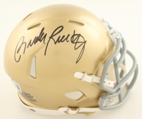 Rudy Ruettiger Signed Notre Dame Fighting Irish Speed Mini Helmet (Beckett) at PristineAuction.com