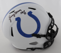 Lenny Moore Signed Colts Full-Size Lunar Eclipse Alternate Speed Helmet Inscribed "HOF 75" (Schwartz) at PristineAuction.com