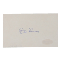 Don Larsen Signed 3x5 Cut (ACOA) at PristineAuction.com