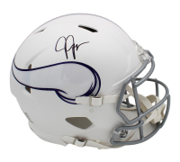 Justin Jefferson Signed Vikings Full-Size Authentic On-Field Alternate Speed Helmet (Beckett) at PristineAuction.com