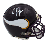 Justin Jefferson Signed Vikings Alternate Mini Helmet (Beckett) at PristineAuction.com