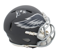 Jihaad Campbell Signed Eagles Slate Alternate Speed Mini Helmet (Beckett) at PristineAuction.com