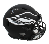 Jihaad Campbell Signed Eagles Full-Size Authentic On-Field Eclipse Alternate Speed Helmet (Beckett) at PristineAuction.com
