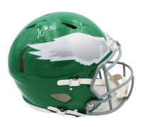 Jihaad Campbell Signed Eagles Full-Size Authentic On-Field Throwback Alternate Speed Helmet (Beckett) at PristineAuction.com