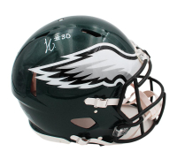 Jihaad Campbell Signed Eagles Full-Size Authentic On-Field Speed Helmet (Beckett) at PristineAuction.com