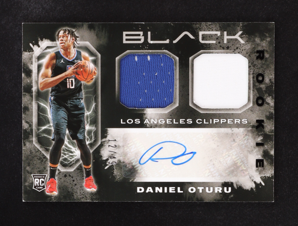 Daniel Oturu 2020-21 Panini Black Autographs #RMA-OTU RC #12/49 at PristineAuction.com Daniel Oturu 2020-21 Panini Black Autographs #RMA-OTU RC #12/49 at PristineAuction.com