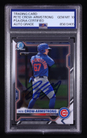 Pete Crow-Armstrong Signed 2021 Bowman Chrome Draft #BDC12 RC (PSA Authentic | Auto 10) at PristineAuction.com