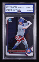 Pete Crow-Armstrong Signed 2022 Bowman Chrome Prospects #BCP102 RC (PSA Authentic | Auto 10) at PristineAuction.com