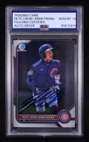 Pete Crow-Armstrong Signed 2022 Bowman Chrome Prospects #BCP198 RC (PSA Authentic | Auto 10) at PristineAuction.com