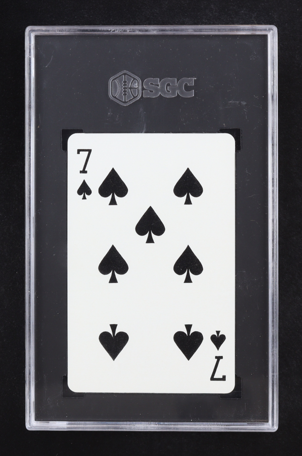 Mickey Mantle 1978 Landsman Playing Card 7 Of Spades (SGC 9.5) at PristineAuction.com Mickey Mantle 1978 Landsman Playing Card 7 Of Spades (SGC 9.5) at PristineAuction.com