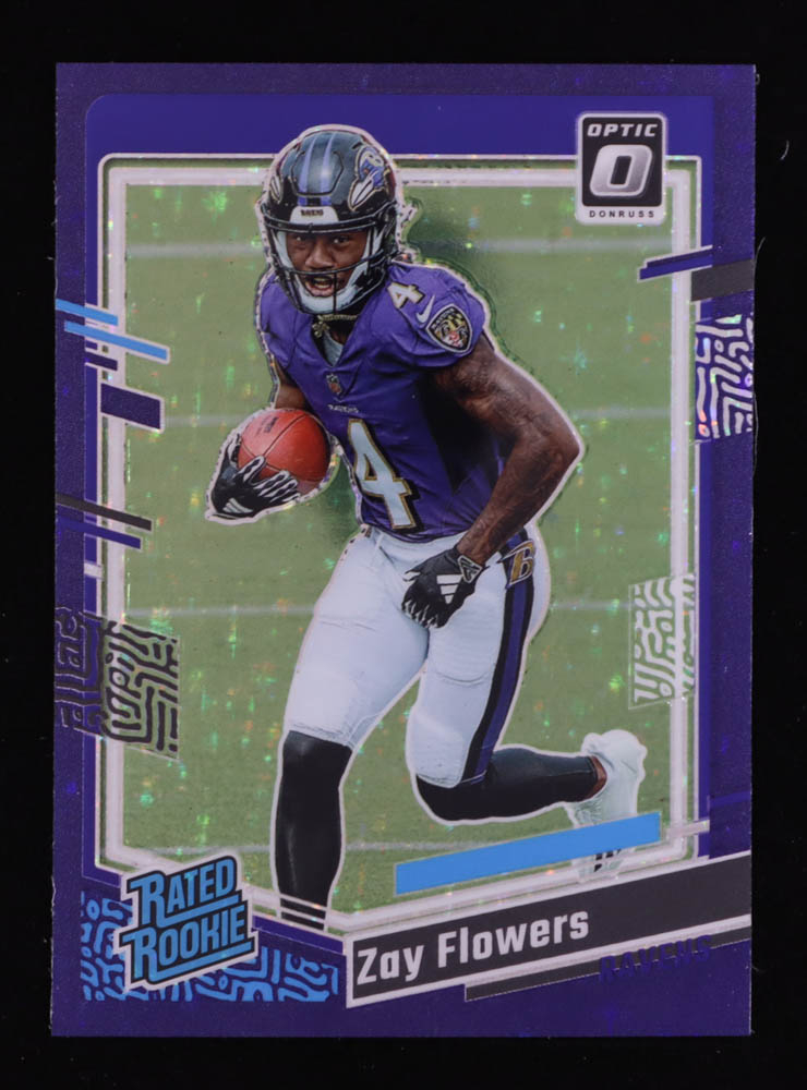 Zay Flowers 2023 Donruss Optic Purple Stars #210 #12/15 RR RC