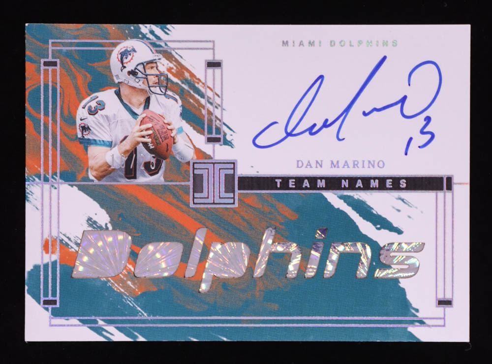 Dan Marino 2024 Panini Impeccable Impeccable Team Names Autographs #1 #16/25 at PristineAuction.com Dan Marino 2024 Panini Impeccable Impeccable Team Names Autographs #1 #16/25 at PristineAuction.com