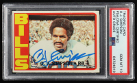 O.J. Simpson Signed 1972 Topps #160 (PSA | Autograph Graded 10) at PristineAuction.com