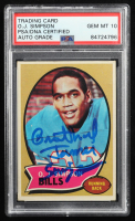 O. J. Simpson Signed 1970 Topps #90 RC (PSA | Autograph Graded 10) at PristineAuction.com