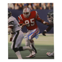 Julius Adams Signed Patriots 8x10 Photo (Sure Shot) at PristineAuction.com
