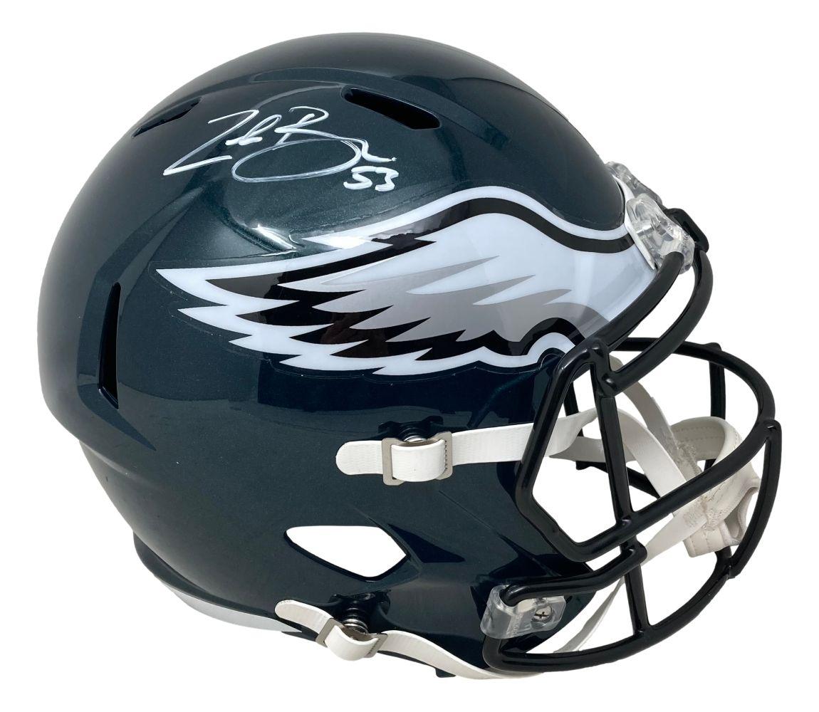Zack Baun Signed Eagles Full-Size Speed Helmet (Beckett) at PristineAuction.com Zack Baun Signed Eagles Full-Size Speed Helmet (Beckett) at PristineAuction.com