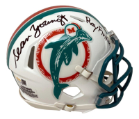 Sean Young Signed "Ace Ventura" Dolphins Speed Mini Helmet Inscribed "Ray Finkle" (JSA) at PristineAuction.com
