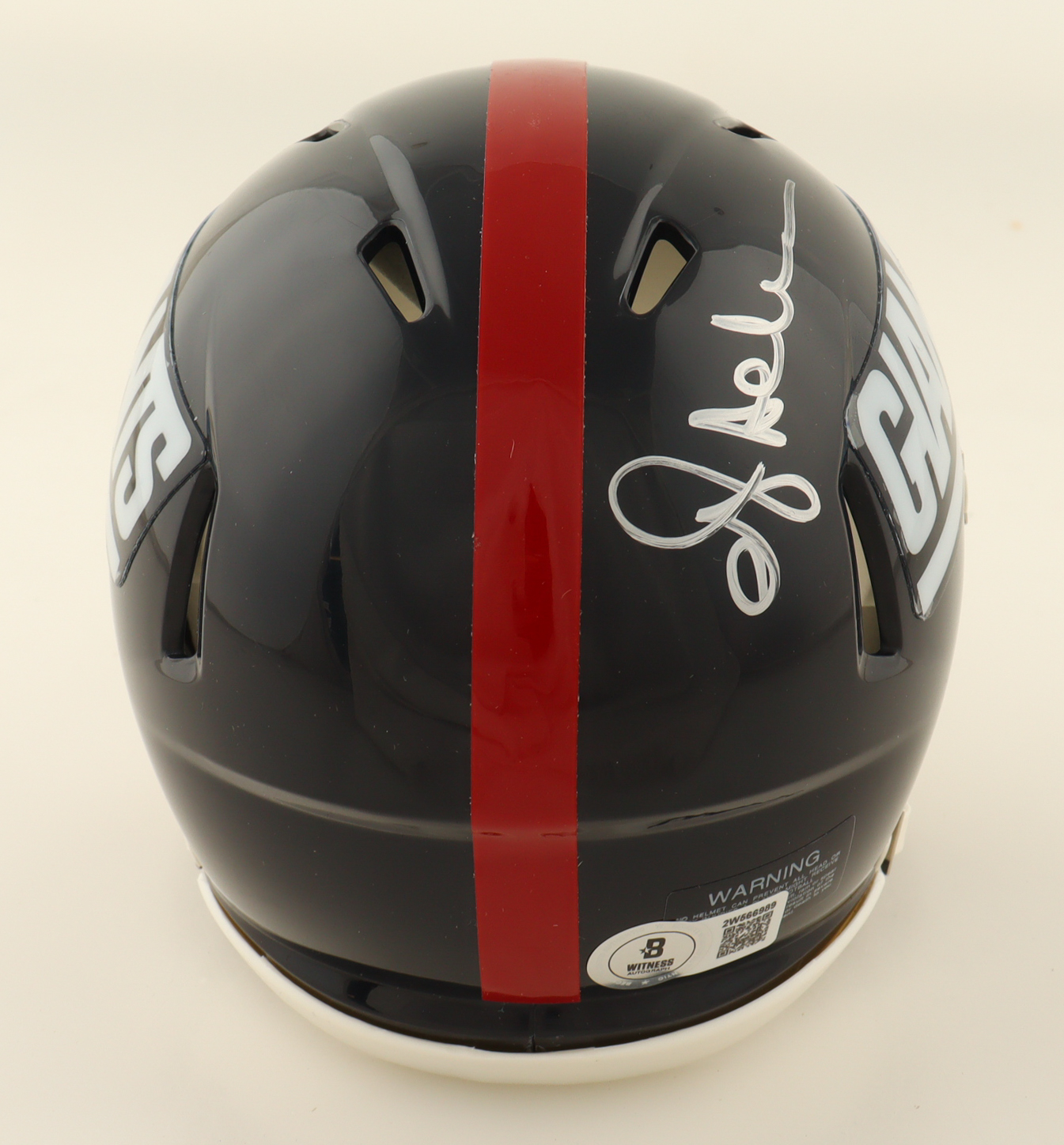 Ottis Anderson Signed Giants Throwback Mini Helmet (Beckett) at PristineAuction.com Ottis Anderson Signed Giants Throwback Mini Helmet (Beckett) at PristineAuction.com