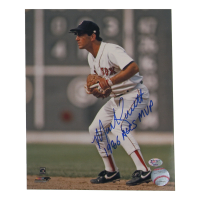 Marty Barrett Signed Red Sox 8x10 Photo Inscribed "1986 ALCS MVP" (Sure Shot) at PristineAuction.com