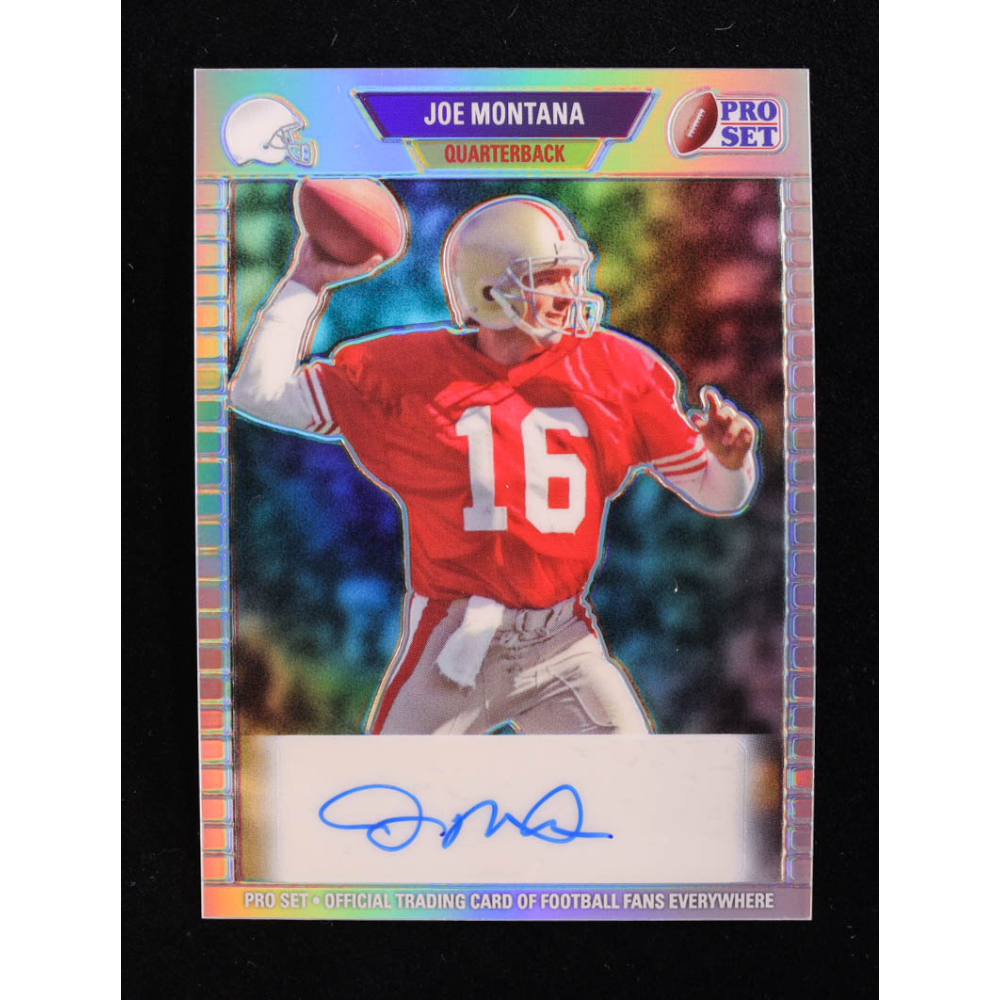 Joe Montana 2024 Leaf Metal Legacy Collection #89P-JM2 Autograph Silver Prismatic SP Variation #14/35 at PristineAuction.com