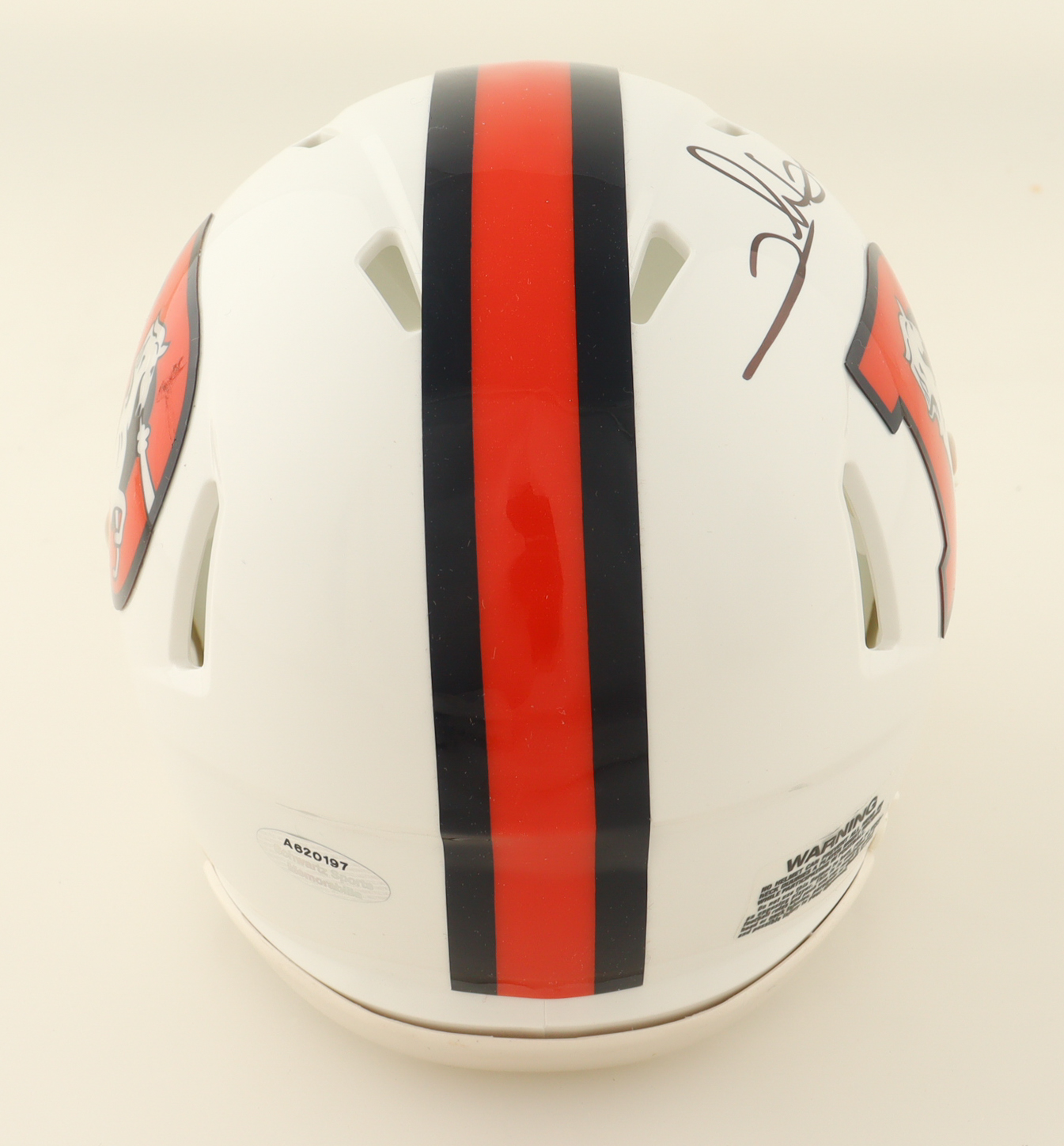 Clinton Portis Signed Broncos Alternate Speed Mini Helmet (Schwartz) at PristineAuction.com Clinton Portis Signed Broncos Alternate Speed Mini Helmet (Schwartz) at PristineAuction.com