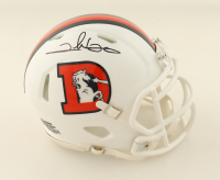 Clinton Portis Signed Broncos Alternate Speed Mini Helmet (Schwartz) at PristineAuction.com