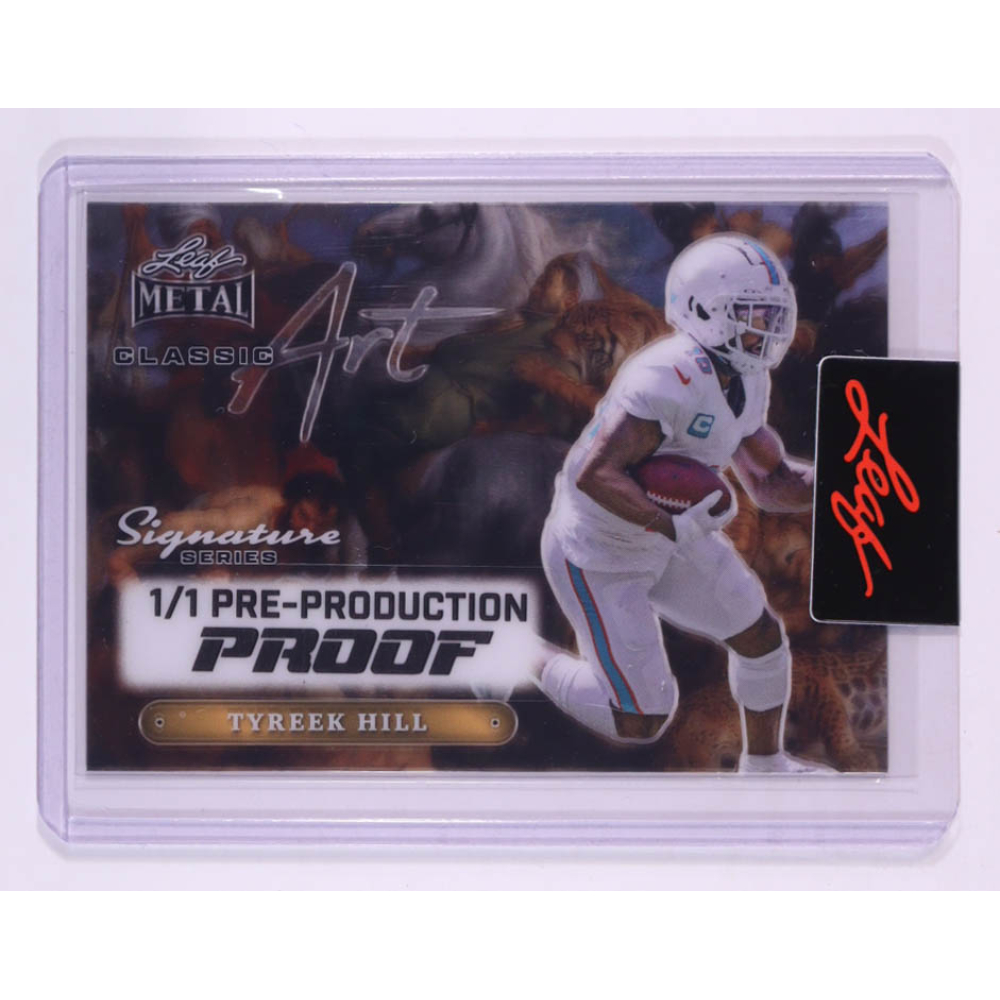 Tyreek Hill 2024 Leaf Metal Classic Art Pre-Production Proof #NNO #1/1 at PristineAuction.com