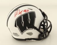 Ron Dayne Signed Wisconsin Badgers Lunar Eclipse Alternate Speed Mini Helmet Inscribed "99H" (Schwartz) at PristineAuction.com