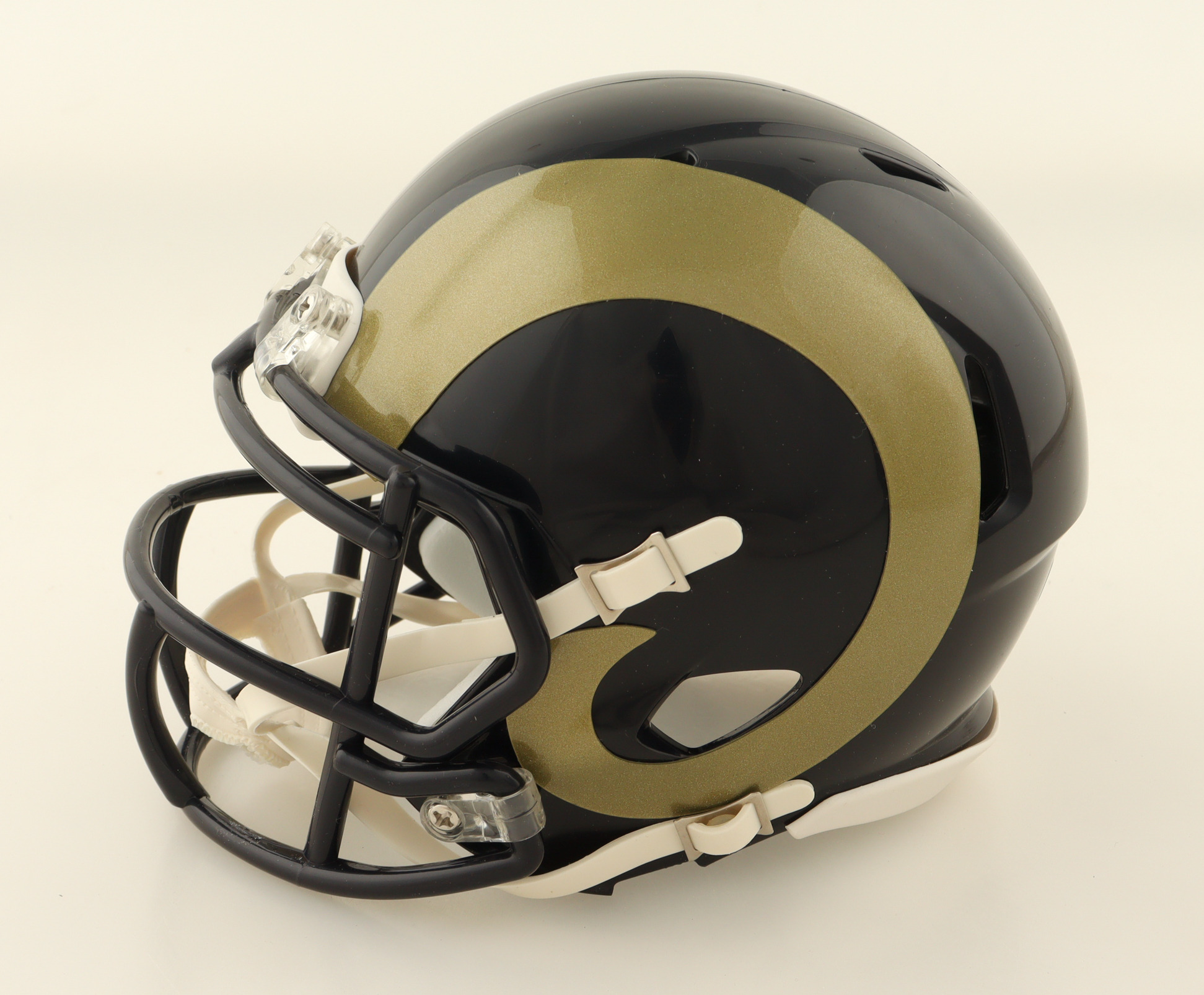 Orlando Pace Signed Rams Throwback Alternate Speed Mini Helmet Inscribed "HOF 16" (Schwartz) at PristineAuction.com Orlando Pace Signed Rams Throwback Alternate Speed Mini Helmet Inscribed "HOF 16" (Schwartz) at PristineAuction.com