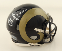 Orlando Pace Signed Rams Throwback Alternate Speed Mini Helmet Inscribed "HOF 16" (Schwartz) at PristineAuction.com