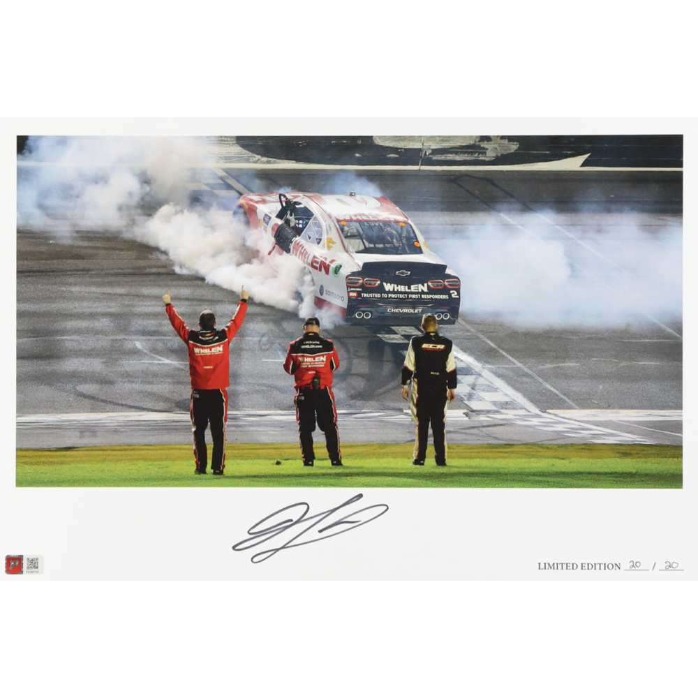 Jesse Love Signed LE "2025 United Rentals 300 Victory" 12x18 Print (PA) at PristineAuction.com