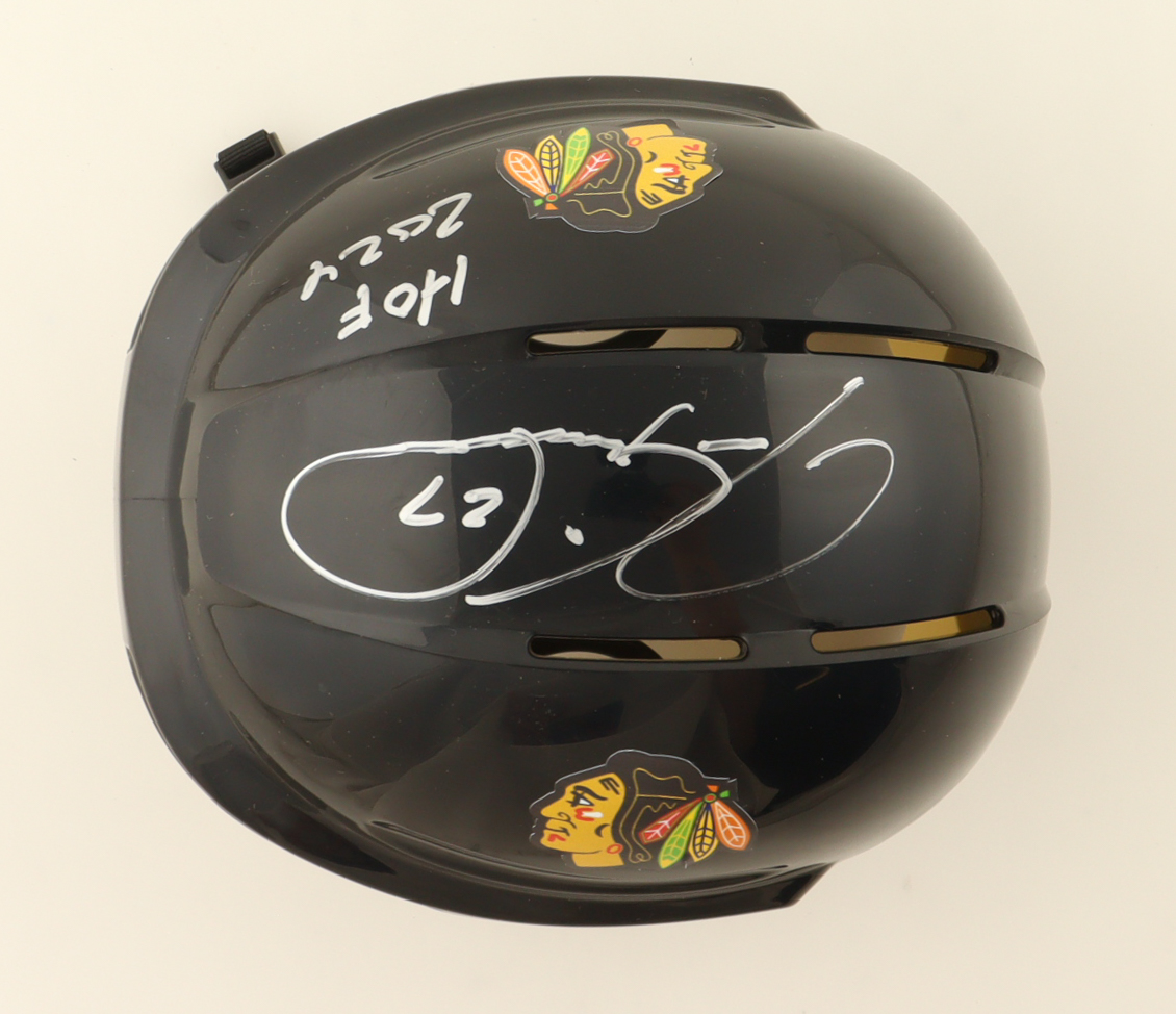 Jeremy Roenick Signed Blackhawks Mini Helmet Inscribed "HOF 2024" (Schwartz) at PristineAuction.com Jeremy Roenick Signed Blackhawks Mini Helmet Inscribed "HOF 2024" (Schwartz) at PristineAuction.com